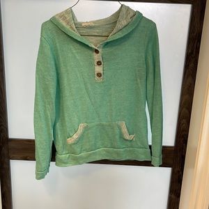 Cute turquoise lightweight hoodie!